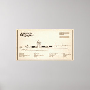 Toile USS Enterprise - Plan directeur des expéditions SD