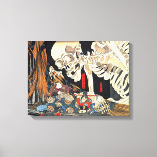 Toile Utagawa Kuniyoshi Takiyasha La Sorcière Et Le Squ
