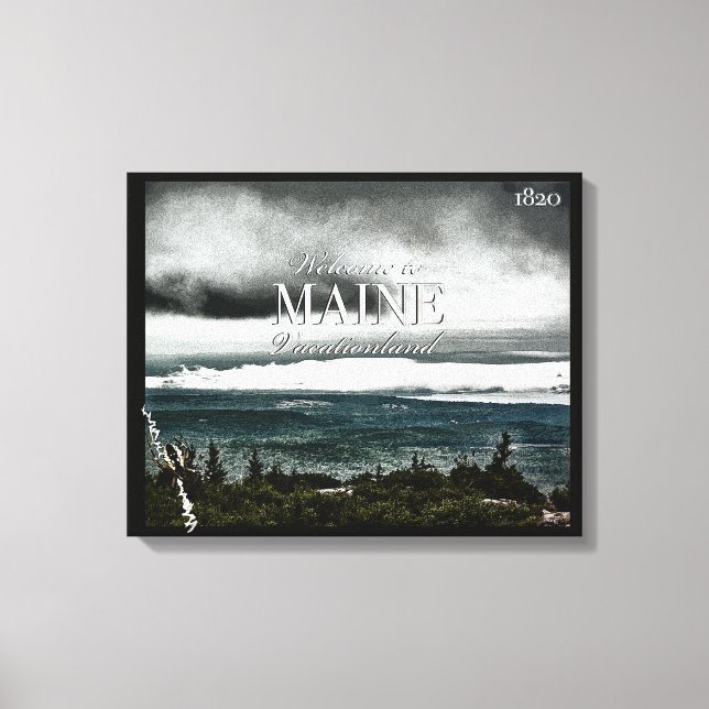 Toile Vacationland, Maine (Recto)
