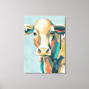 Toile Vache colorée