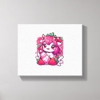 Vache de fraise Kawaii Anime Lait de fraise _2_1