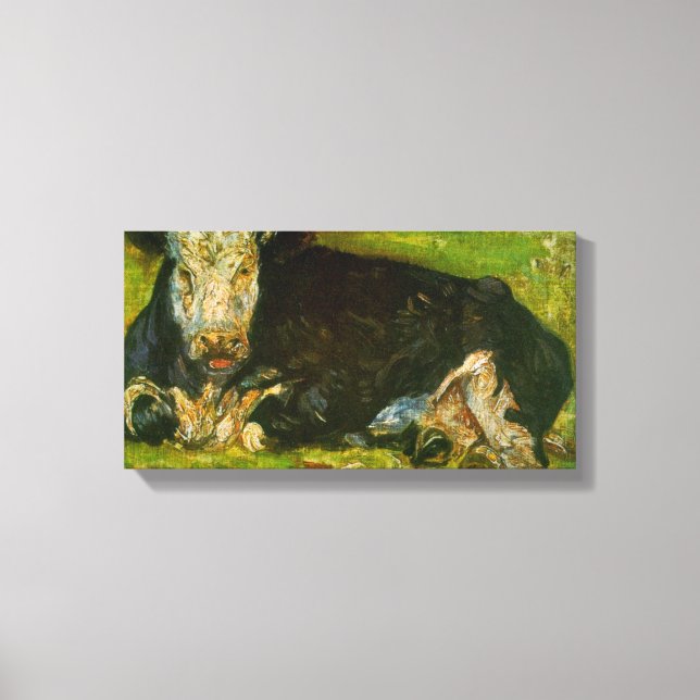Toile Vache Lying par Vincent van Gogh (Recto)