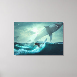 Toile Vague Art-Surfer