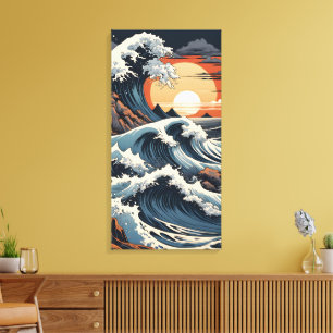 Toile Vague japonaise Hokusai