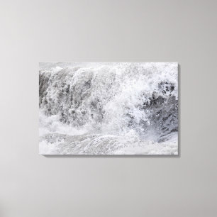 Toile Vague orageuse s'écrasant