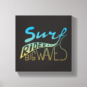 Toile Vagues de cavalier de surf grandes