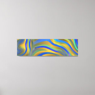 Toile Vagues fracturées du paysage marin Abstrait 25