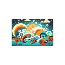 Vagues océaniques esthétiques