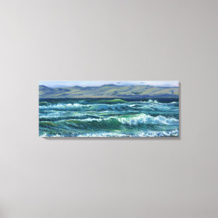 Toile "Vagues tumultueuses"