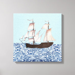 Toile Vaisseau à voile suspendu, Mayflower Ship Art,
