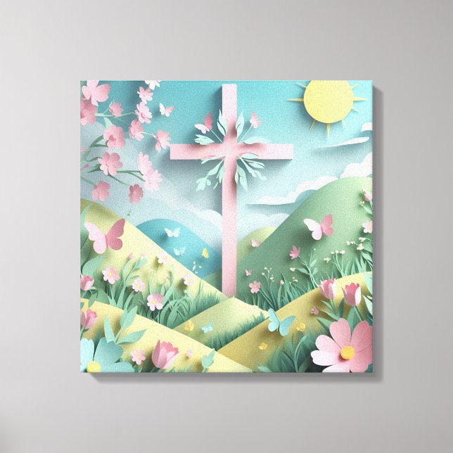 Toile Valley with the Cross Art Print (Recto)