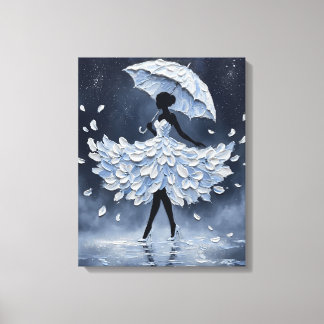 Toile Valse de la Pétale de Minuit