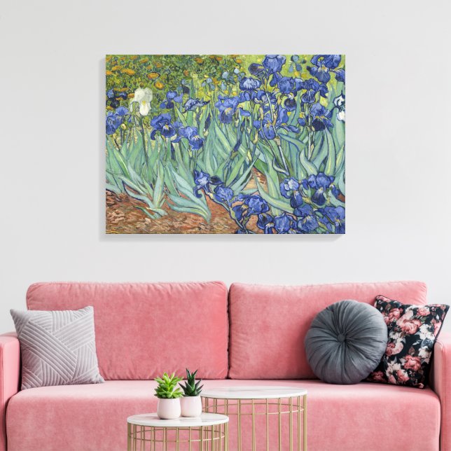 Toile Van Gogh Irises Fine Art Painting  (Insitu(Salon))