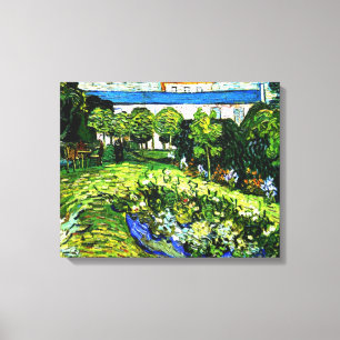 Toile Van Gogh - Jardin de Daubigny, célèbre peinture,