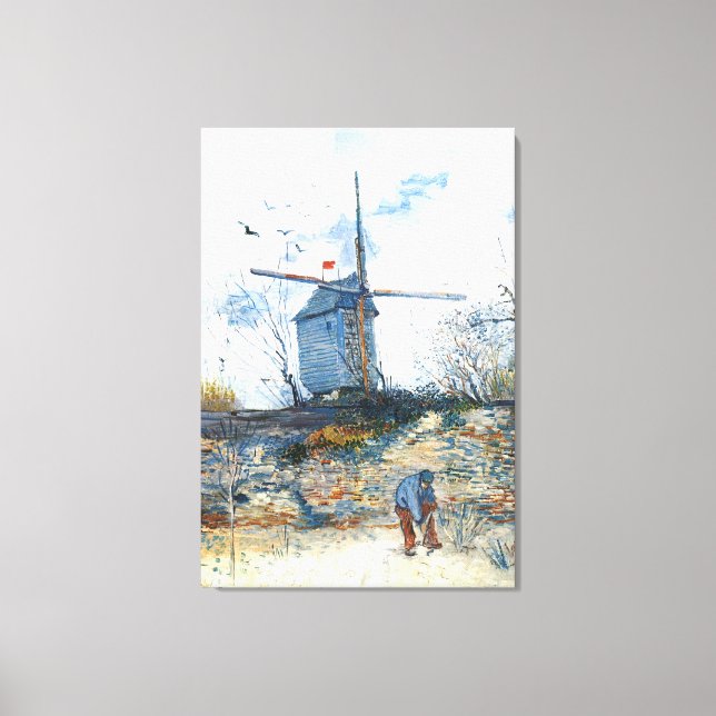Toile Van Gogh : Le moulin de Galette (Recto)