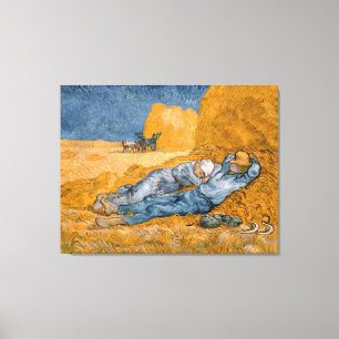 Toile Van Gogh Mion Vintage Repose Au Travail Après Mil