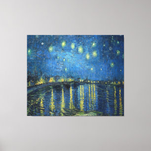 Toile Van Gogh Nuit étoilée sur le Rhône