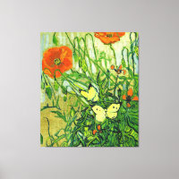 Van Gogh - Papillons et papillons, célèbre oeuvre 