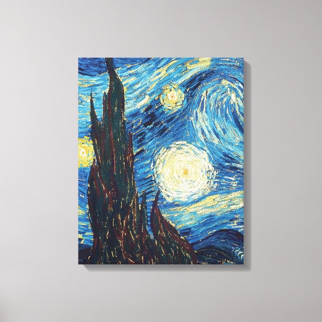Toile Van Gogh Starry Classic Nuit Impressionnisme Art (Recto)