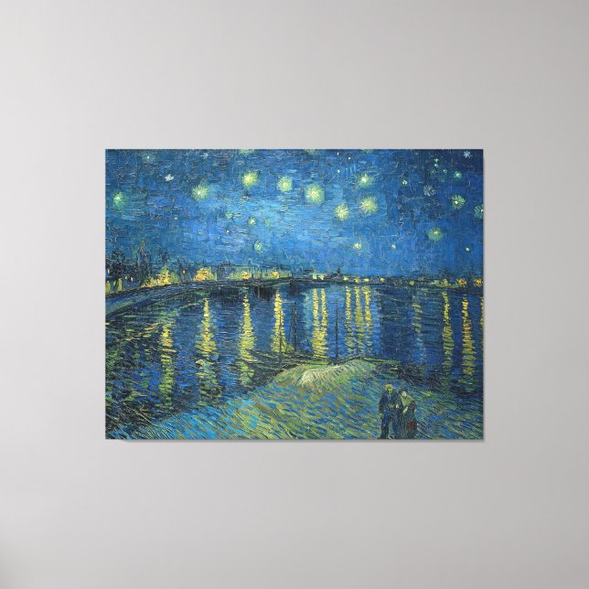 Toile Van Gogh Starry Nuit Rhône Peinture (Recto)