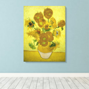Toile Van Gogh - Sunflowers, 4ème version, répétition