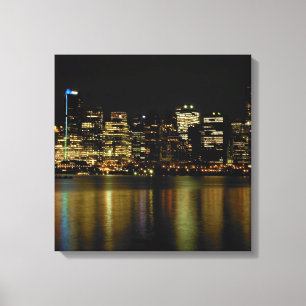 Toile Vancouver Art Print Vancouver Cityscape Canvas