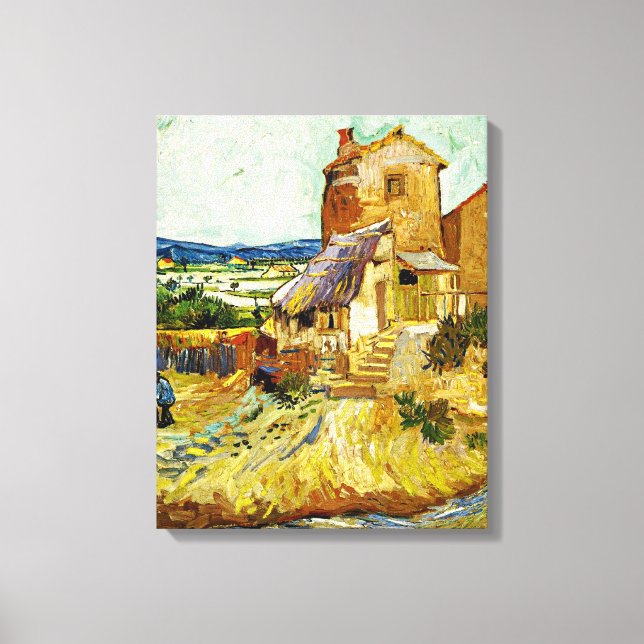 Toile VanGogh - Le vieux moulin (Recto)
