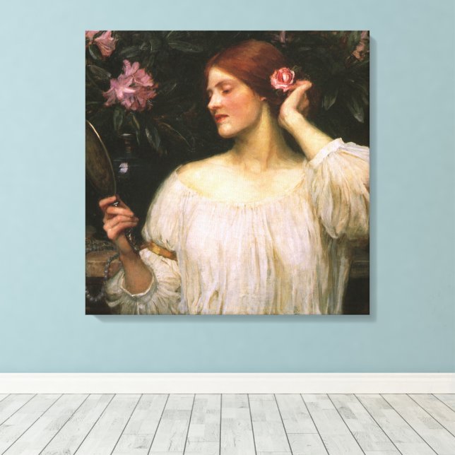 Toile Vanity par John William Waterhouse (Insitu (Plancher de Bois))