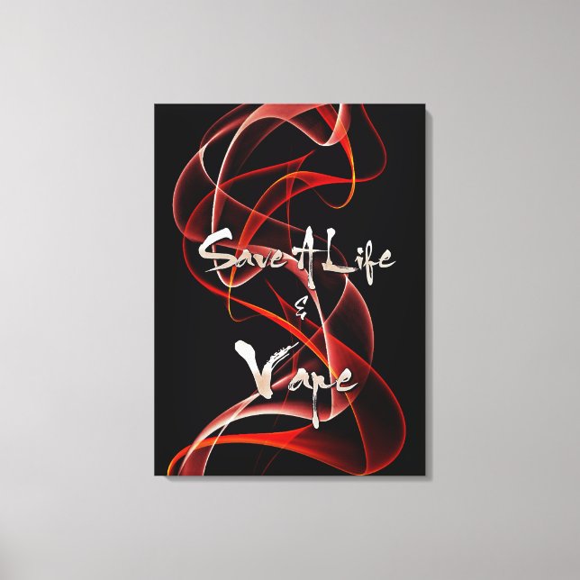 Toile Vape Quotes Premium Wrapper Canvas (Recto)