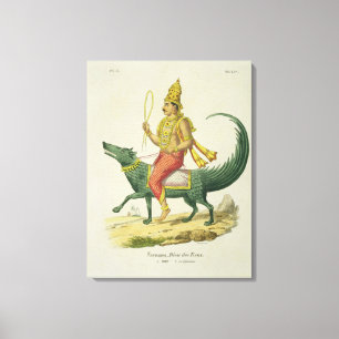 Toile Varuna, Dieu des océans, gravé par Charles Eti