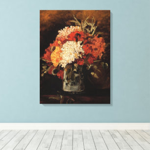 Toile Vase avec oeillets par Vincent van Gogh