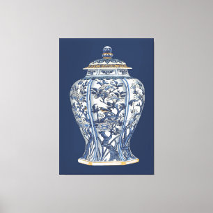 Toile Vase bleu et blanc à porcelaine par le studio de
