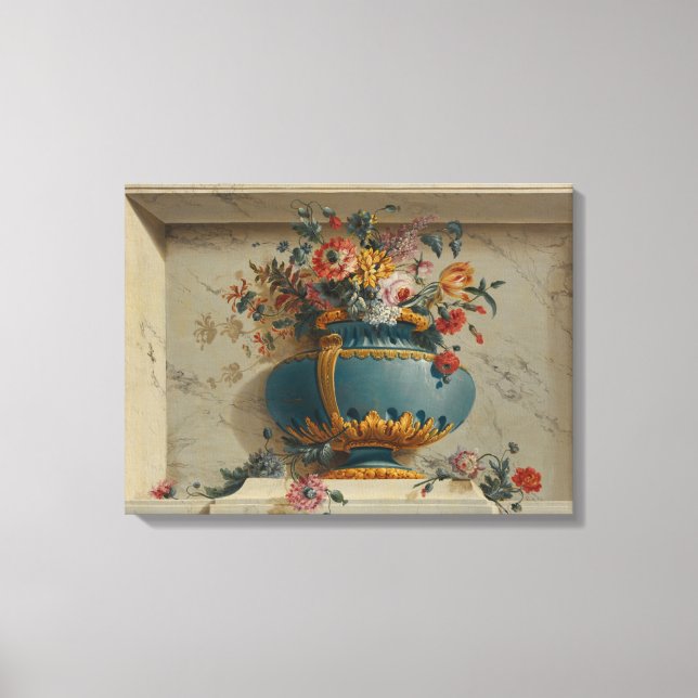Toile Vase de fleurs dans une niche (Recto)