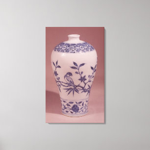 Toile Vase de fleurs, dynastie Ming