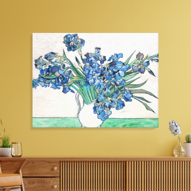 Toile Vase Still Life avec Irises par Vincent van Gogh (Insitu(Salon))