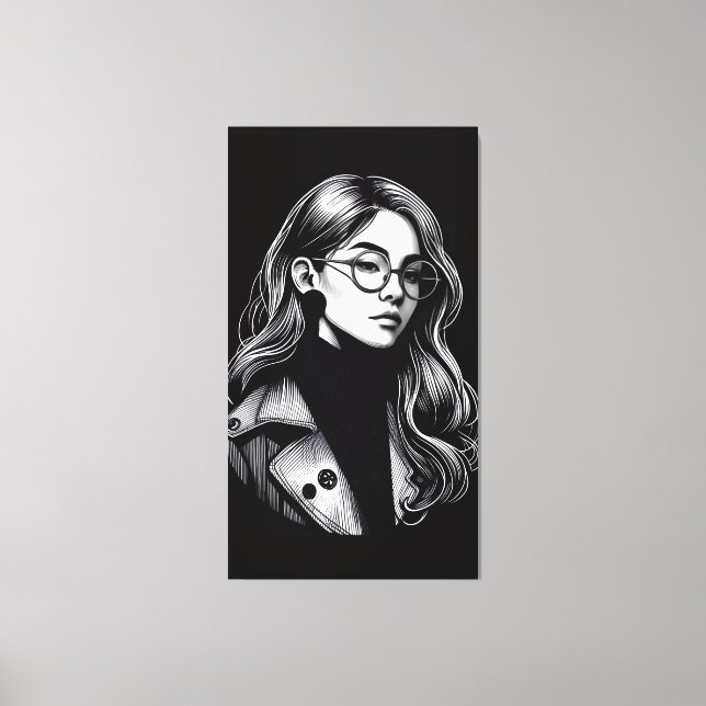 Toile Vectorielle fille (Recto)