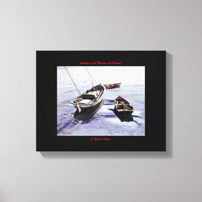 Toile Vedettes dans le Dock (A La Corogne) (Recto)