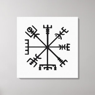 Toile Vegvísir (boussole de Viking)