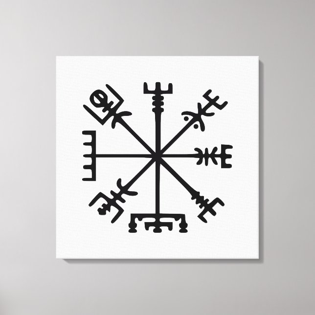 Toile Vegvísir (Viking Compass) (Recto)