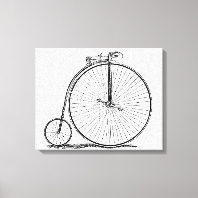 Toile Vélo à grande roue Penny Farthing (Recto)