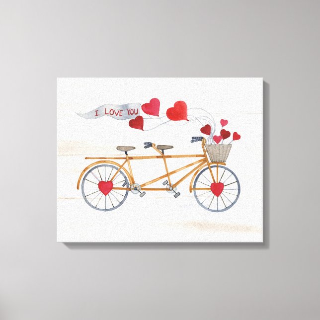 Toile Vélo Rustique Valentine Construite Pour Deux (Recto)