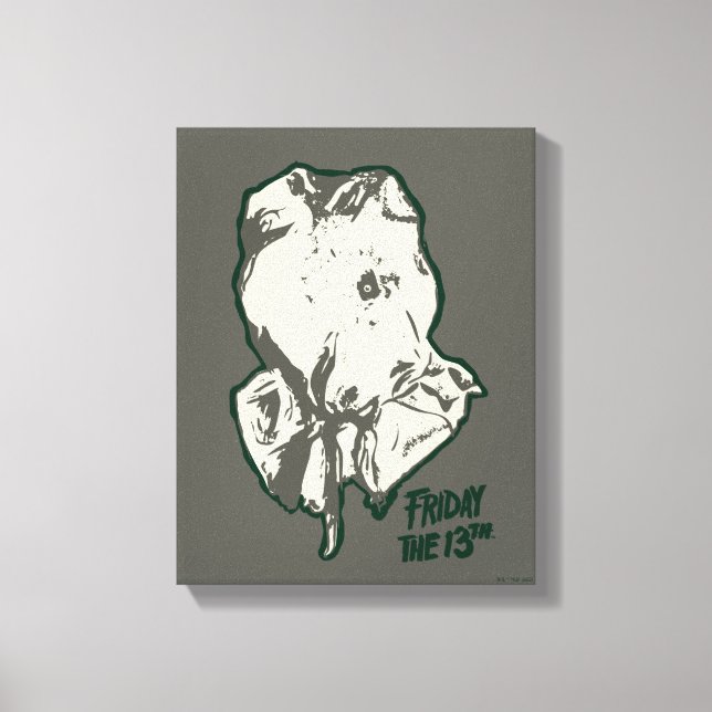 Toile Vendredi 13 | Jason Voorhees Burlap Sack (Recto)