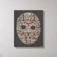 Vendredi 13 | Masque de hockey typographique