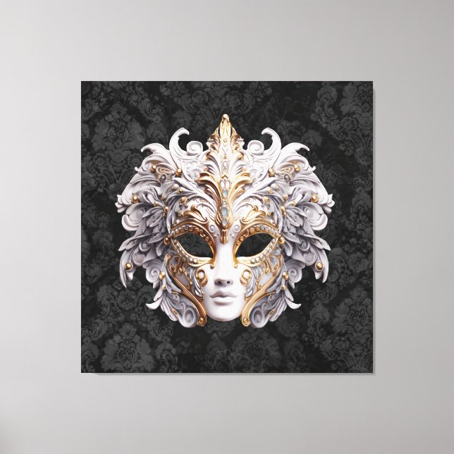 Toile Venetian, Masquerade Carnival Mask (Recto)