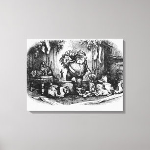 Toile Venir du père noël, 1872