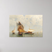 Venise, bateau de pêche dans la lagune (1889)