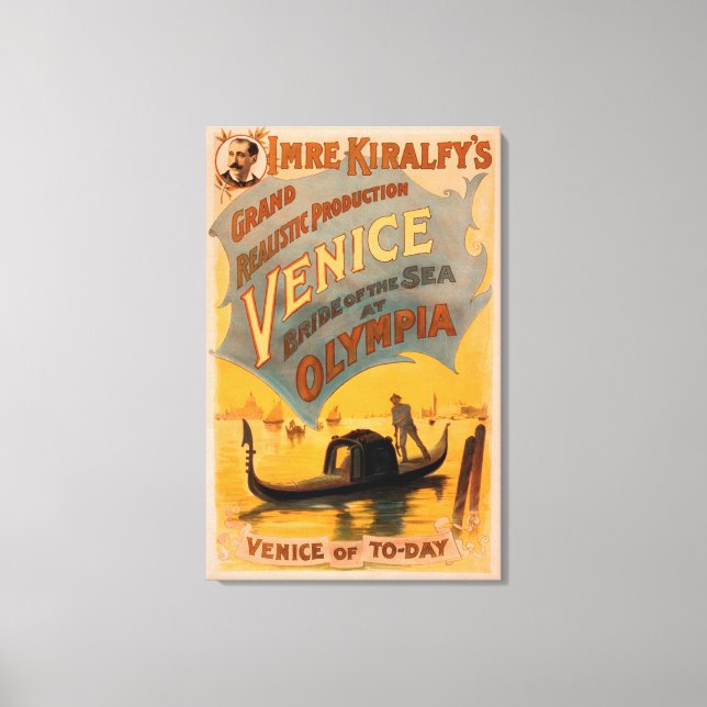 Toile Venise, Mariée de la Mer à Olympia Gondolas 3 (Recto)