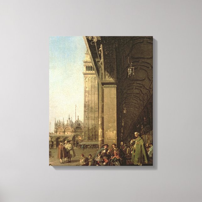 Toile Venise : Piazza di San Marco et Colonnade (Recto)