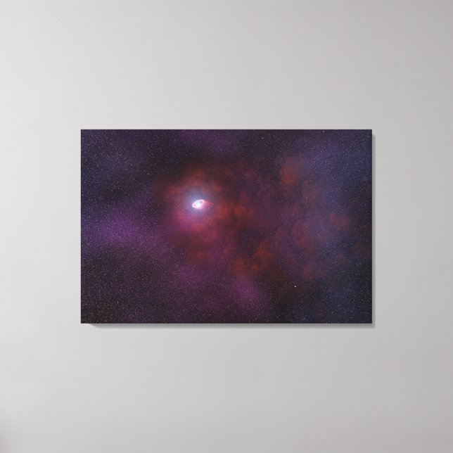 Toile Vent Pulsar D'Une Étoile Neutron. (Recto)