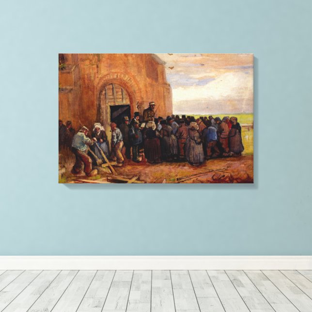 Toile Vente de débris de construction par Vincent van Go (Insitu (Plancher de Bois))